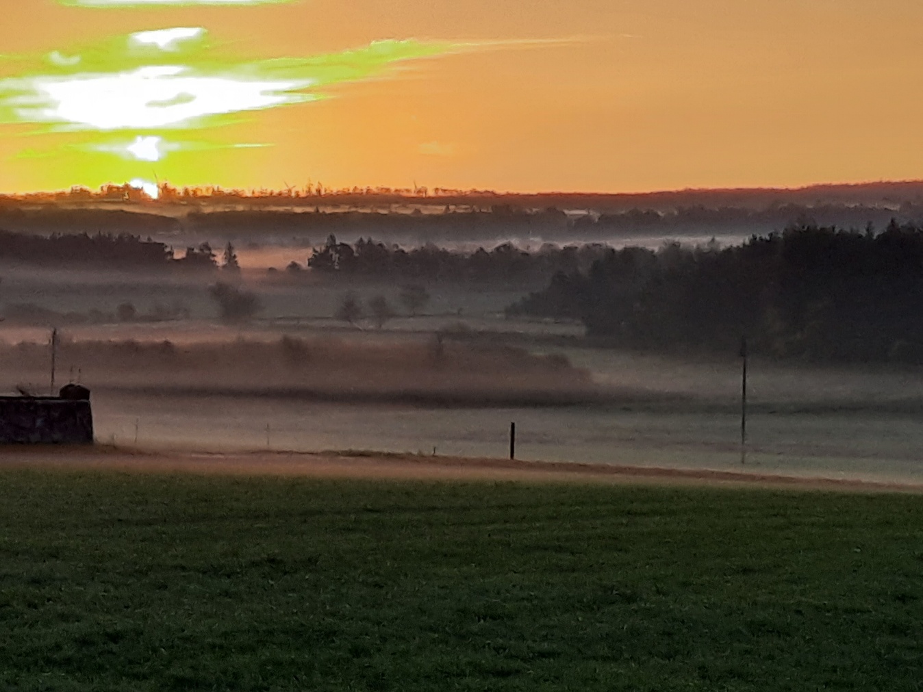 Udsigt mod de himmerlandske heder fra Oudrup Kirke